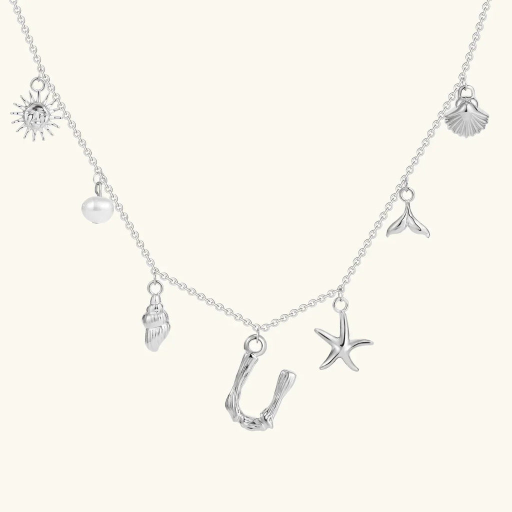 Cove Ocean Initial Necklace