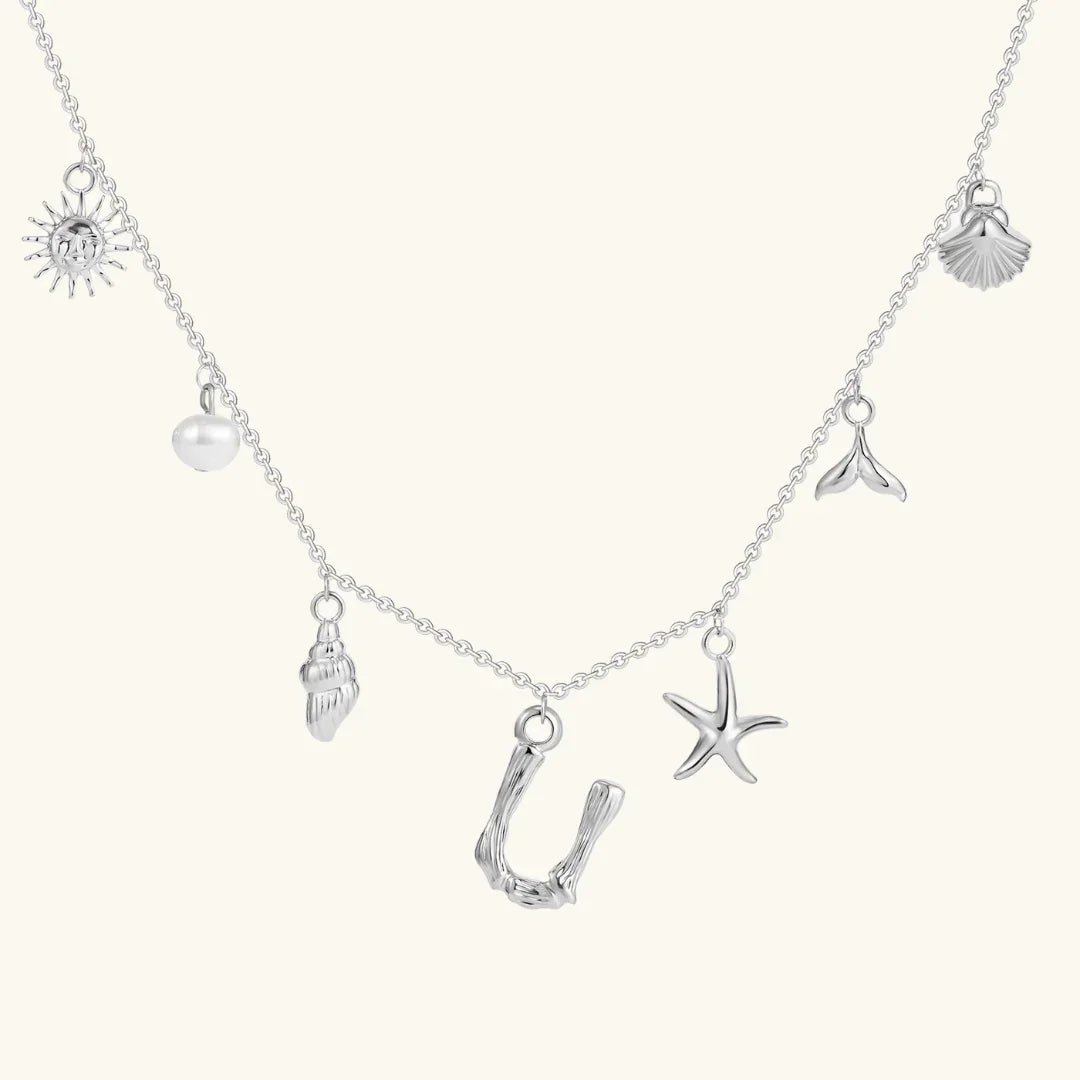 Cove Ocean Initial Necklace