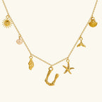 Cove Ocean Initial Necklace