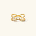 Thea Diamond Cross Ring
