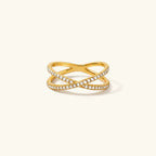 Thea Diamond Cross Ring
