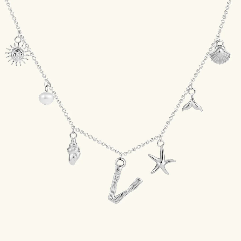 Cove Ocean Initial Necklace