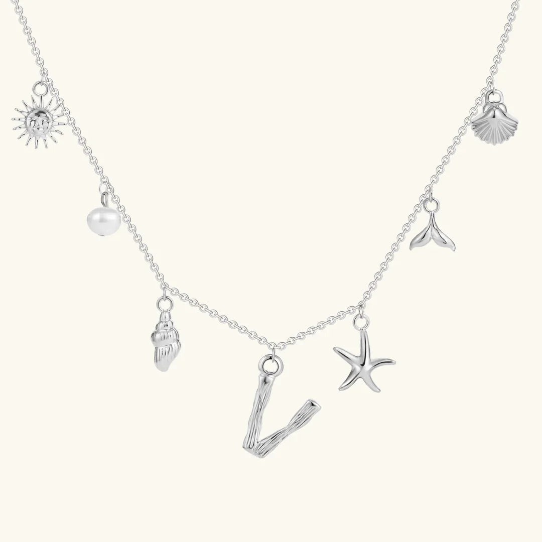Cove Ocean Initial Necklace