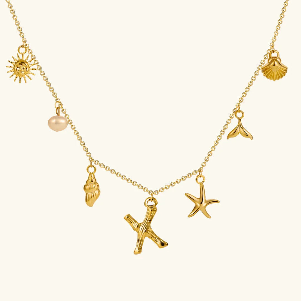 Cove Ocean Initial Necklace