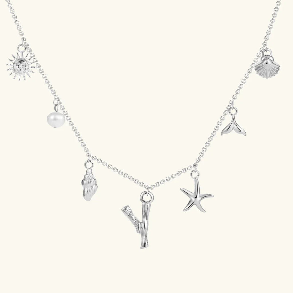 Cove Ocean Initial Necklace