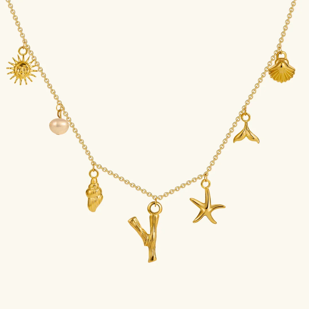 Cove Ocean Initial Necklace
