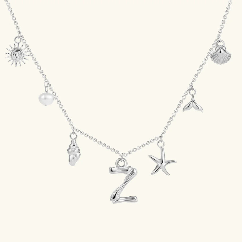 Cove Ocean Initial Necklace