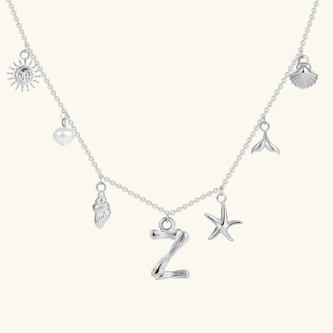 Cove Ocean Initial Necklace