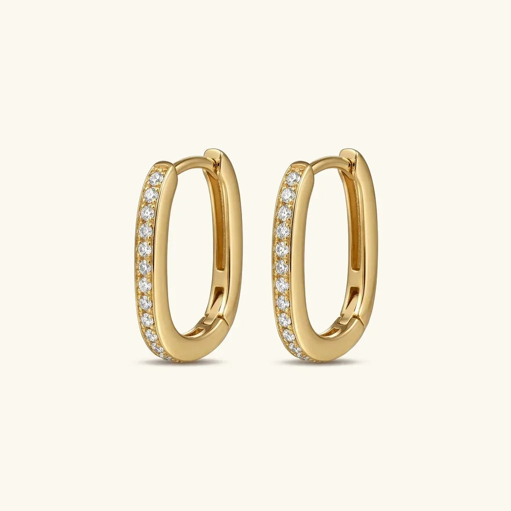 Corinne Oval Hoops