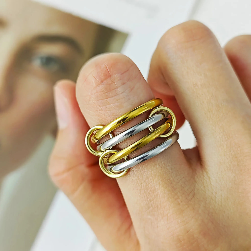 Sienna Two-Tone Stacked Ring