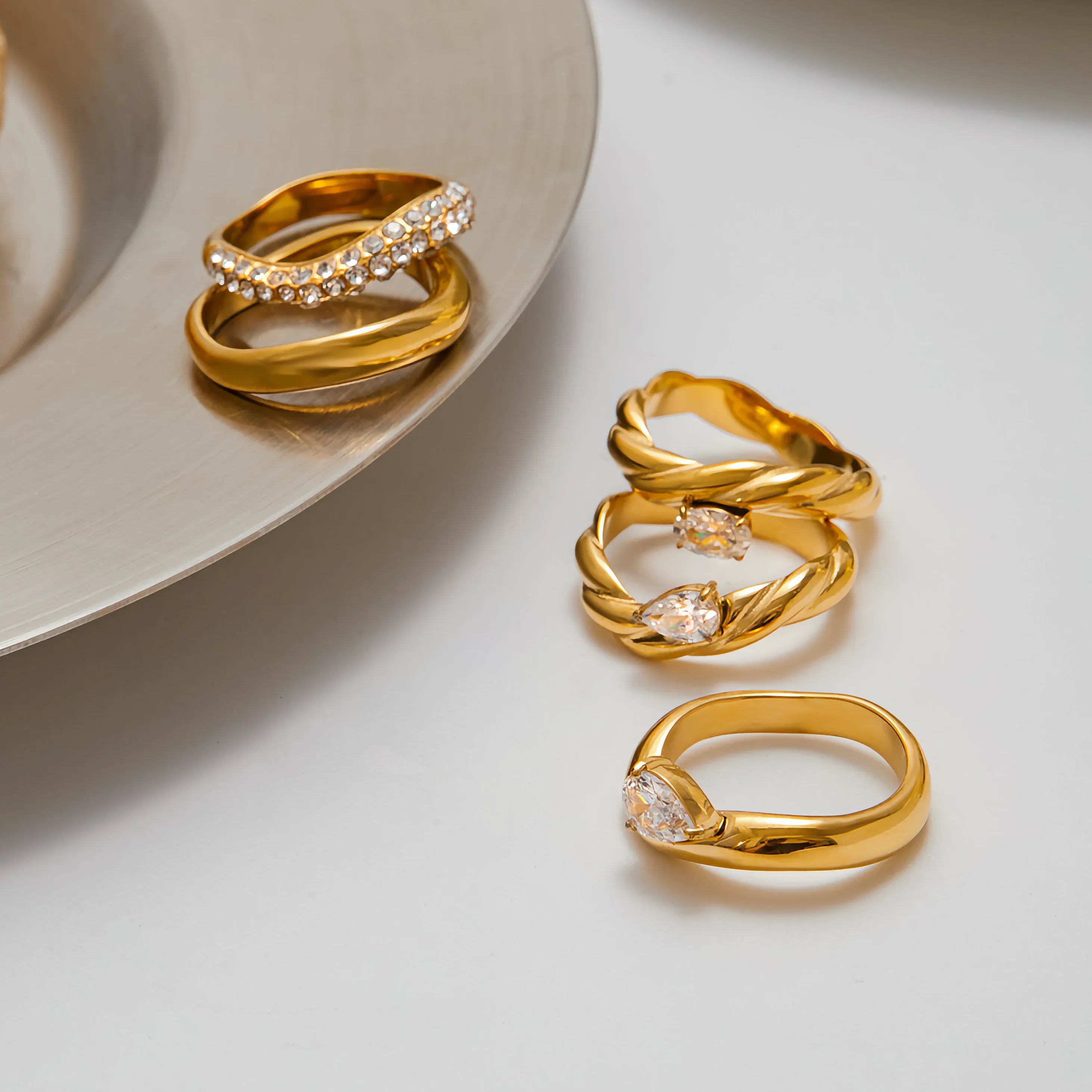 Solene Ring Stack Collection