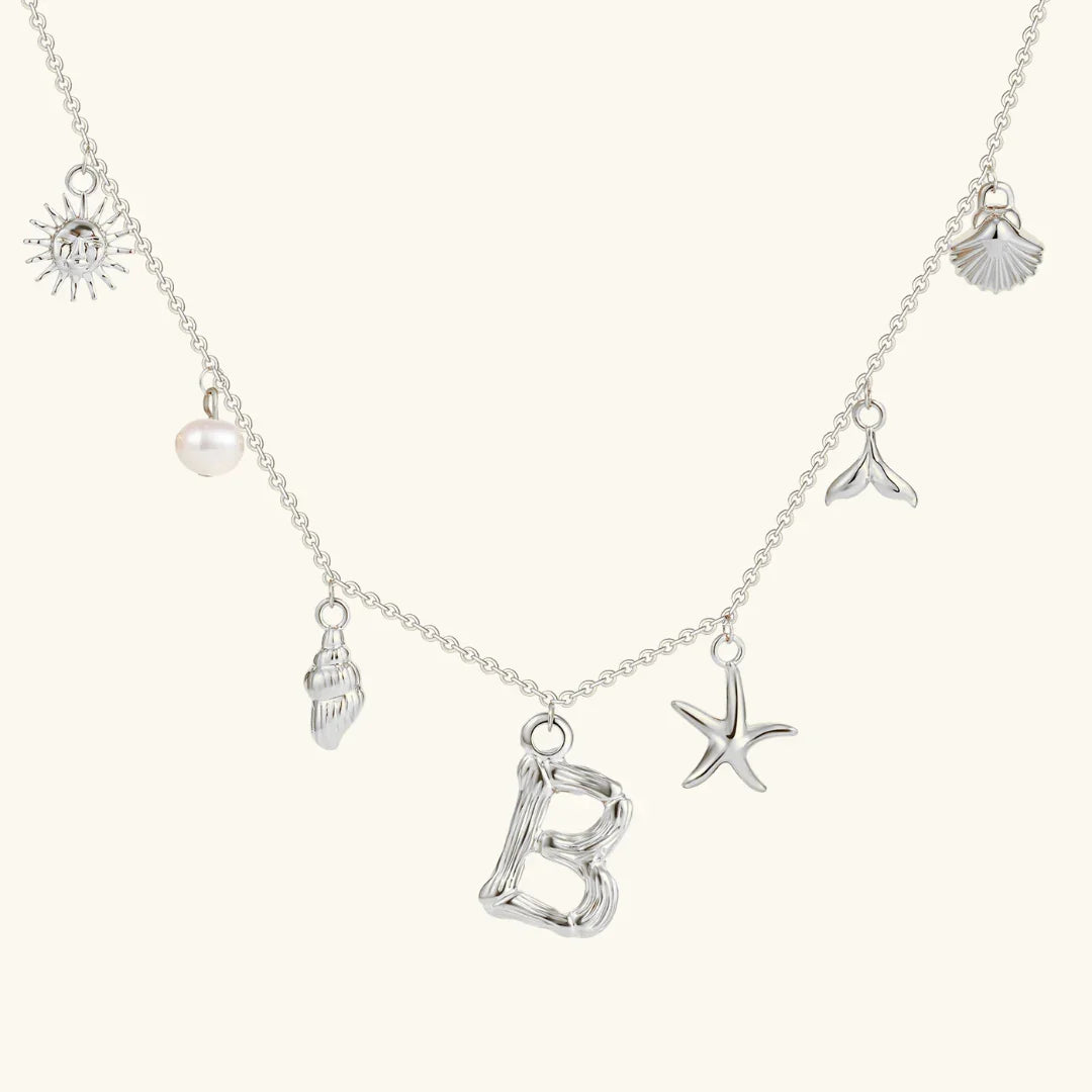 Cove Ocean Initial Necklace
