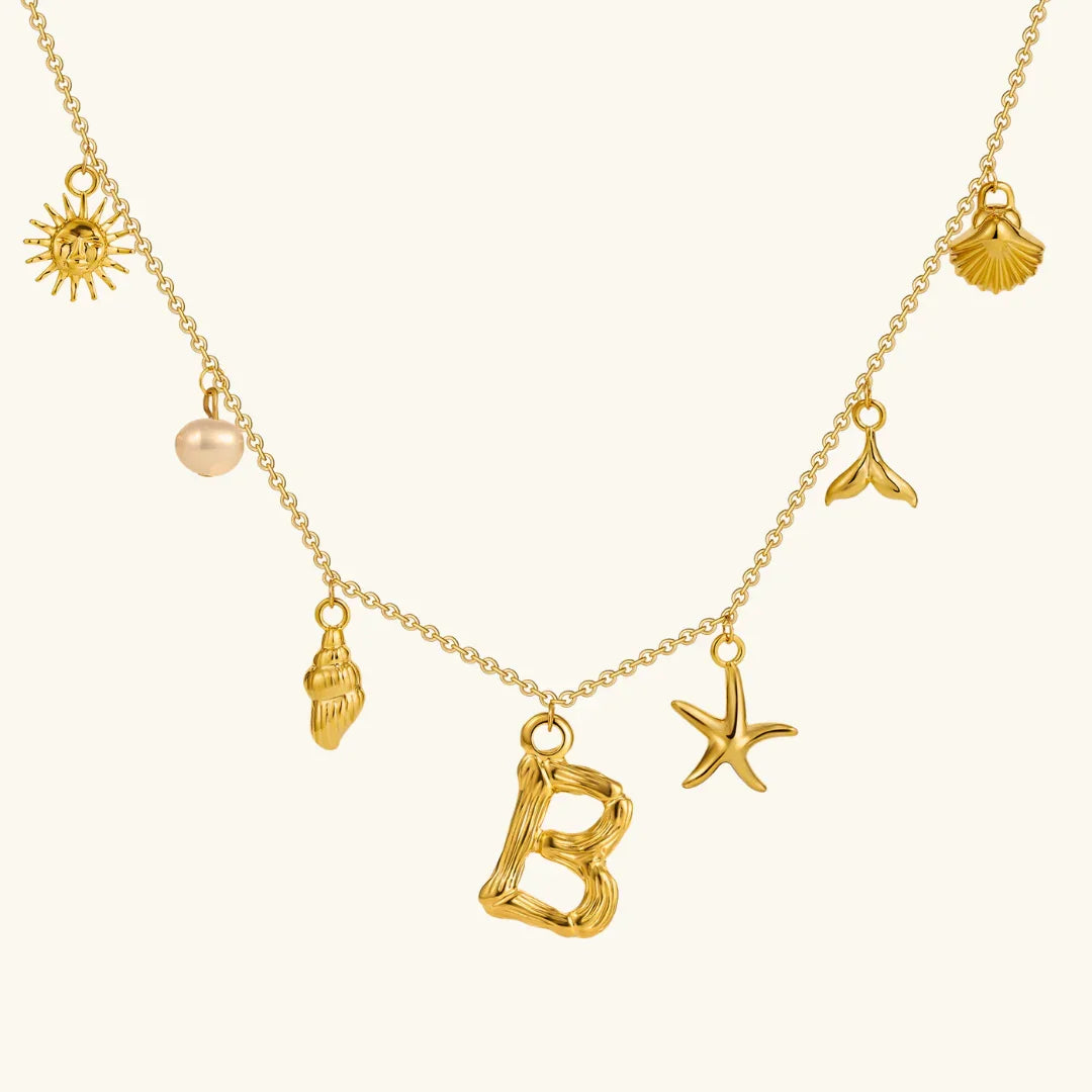 Cove Ocean Initial Necklace