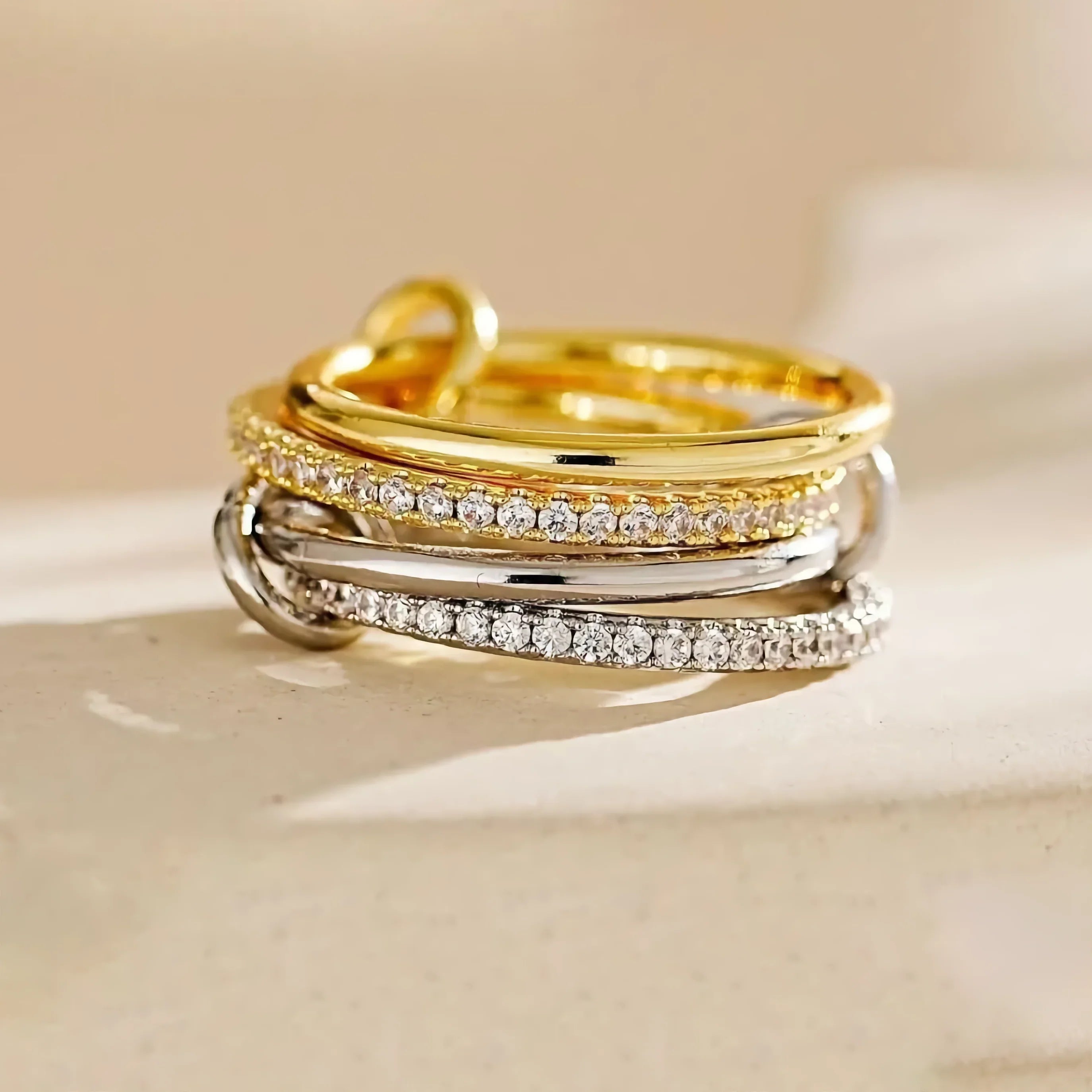 Nova Stacked Diamond Ring