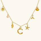 Cove Ocean Initial Necklace