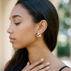 Yolanda Chunky Gold Knot Earrings