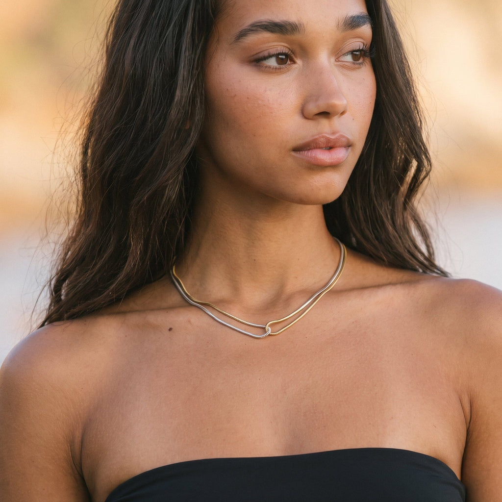 Katriel Two Tone Necklace