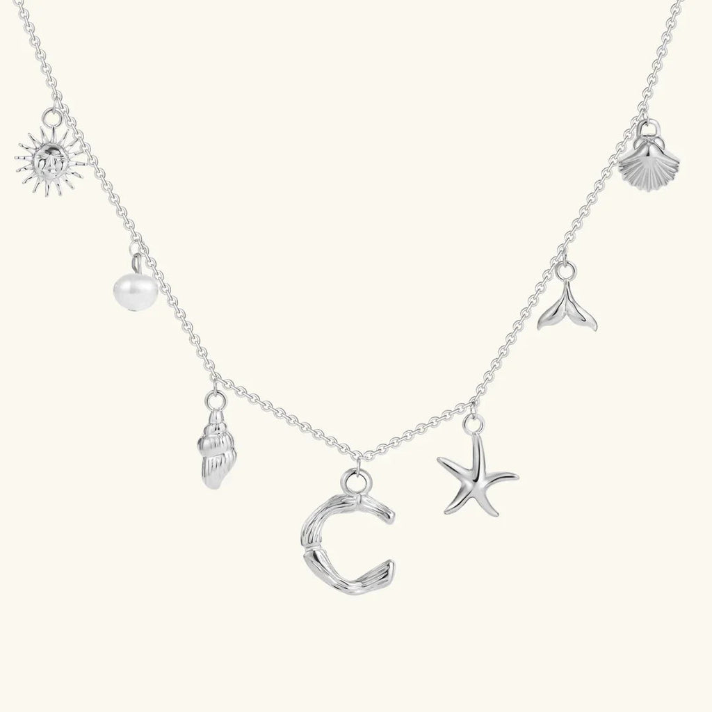 Cove Ocean Initial Necklace