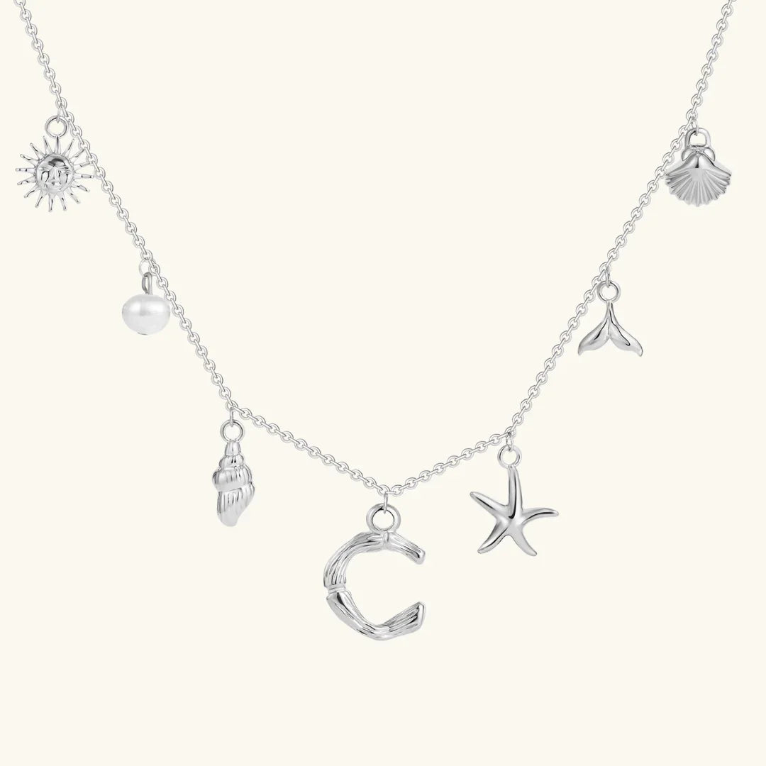 Cove Ocean Initial Necklace
