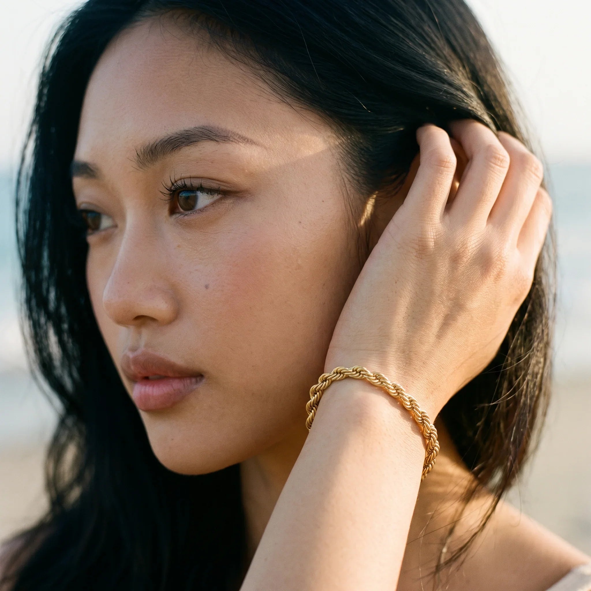 Berengaria Rope Chain Gold Bracelet