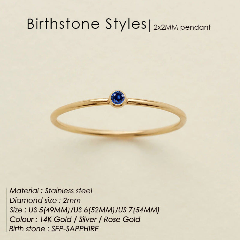 Dahlia Birthstone Ring