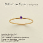 Dahlia Birthstone Ring