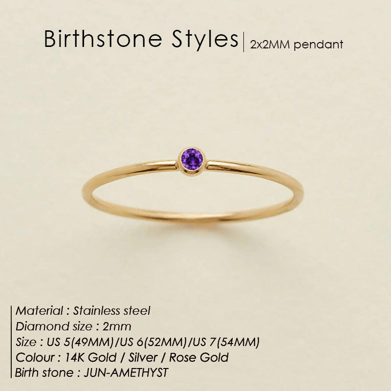 Dahlia Birthstone Ring