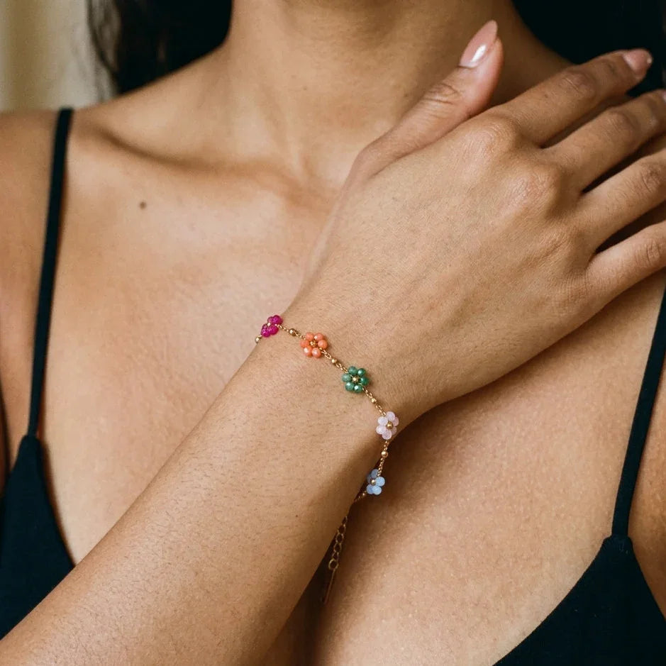 Philomena Floral Gold Bracelet