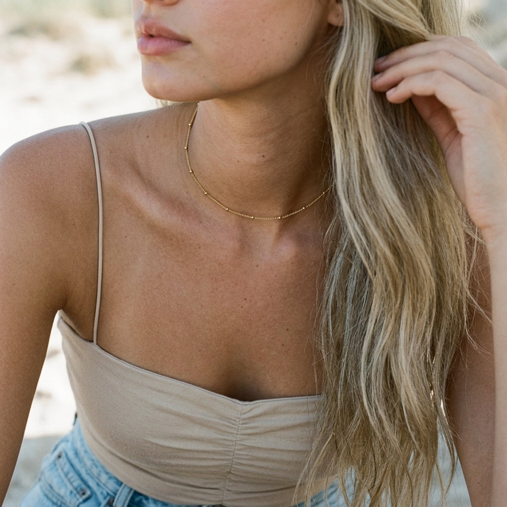 Elspeth Gold Chain Necklace