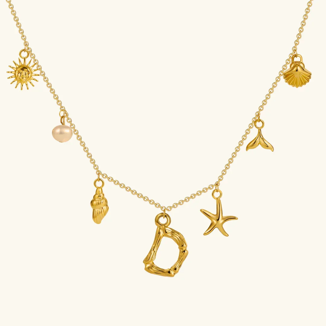 Cove Ocean Initial Necklace