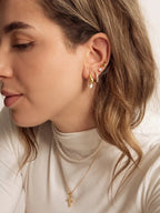Collier mit Anhänger Kette Gold