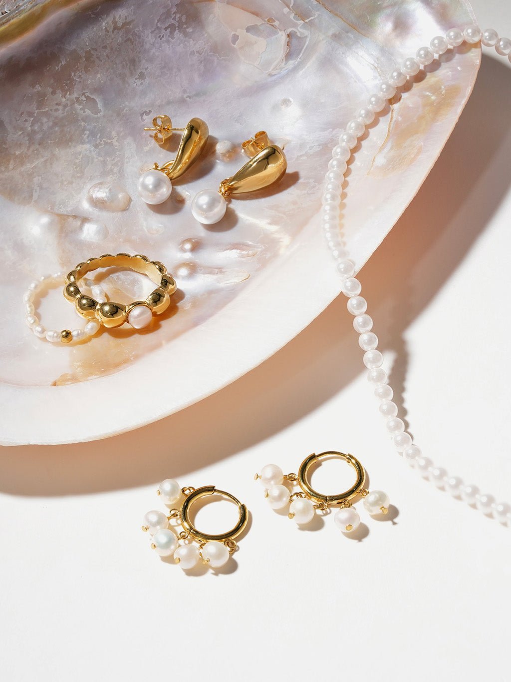 Bead Pearl Ring
