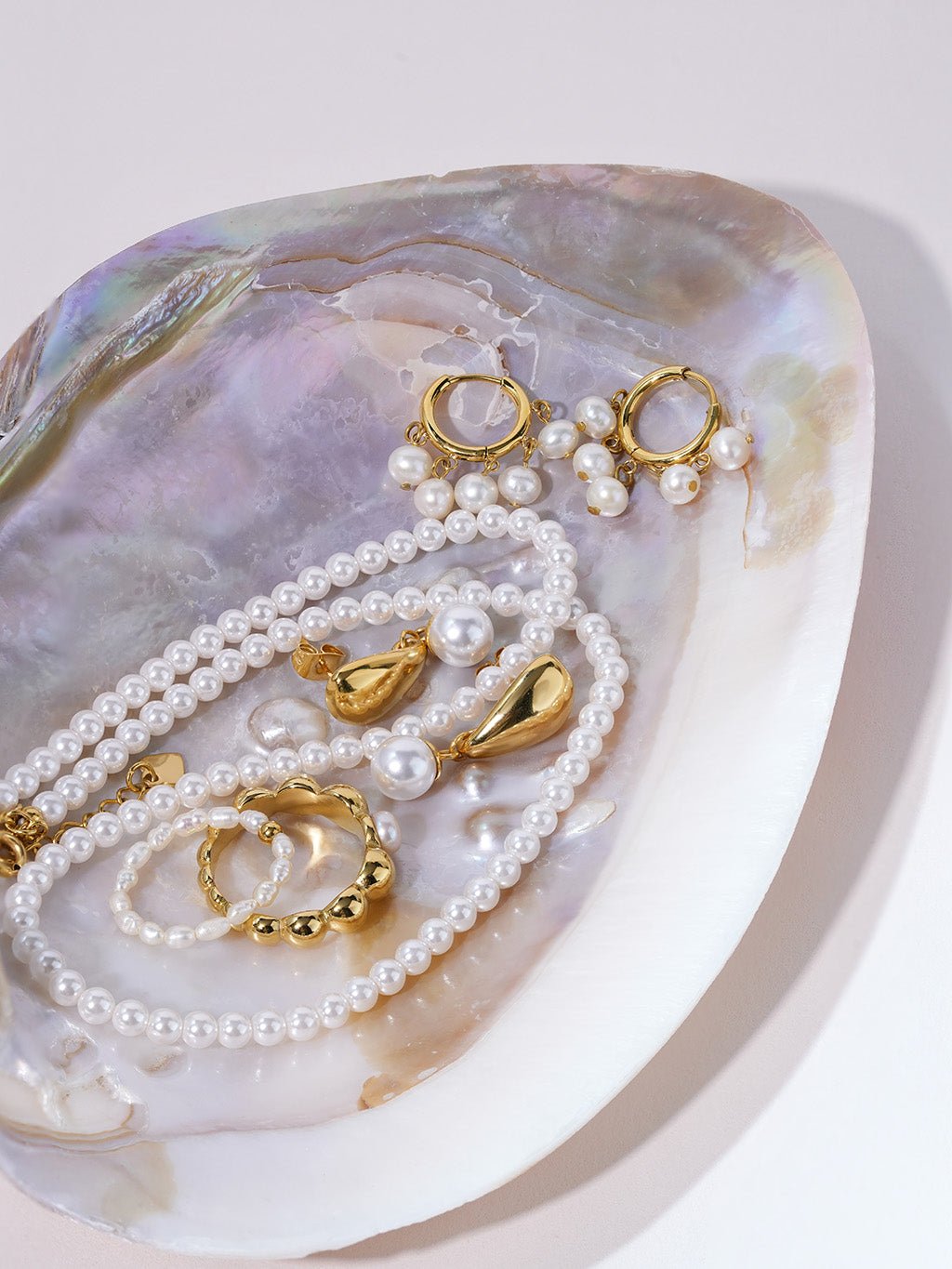 Bead Pearl Ring