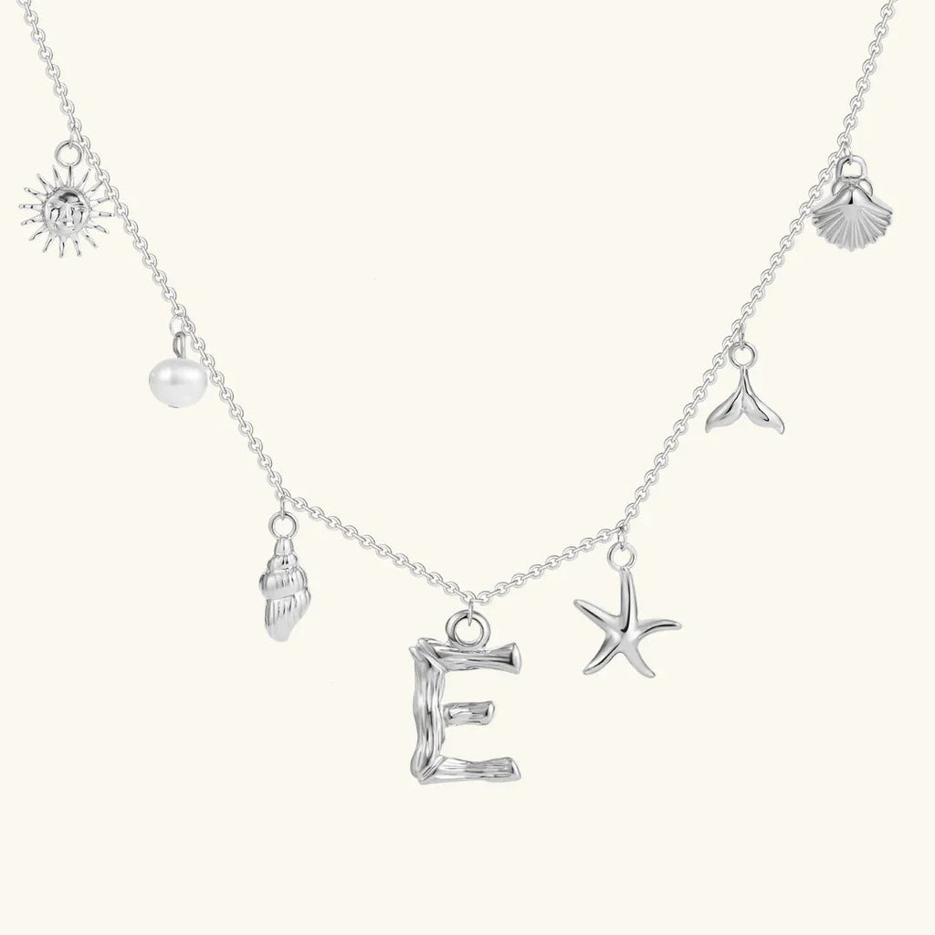 Cove Ocean Initial Necklace