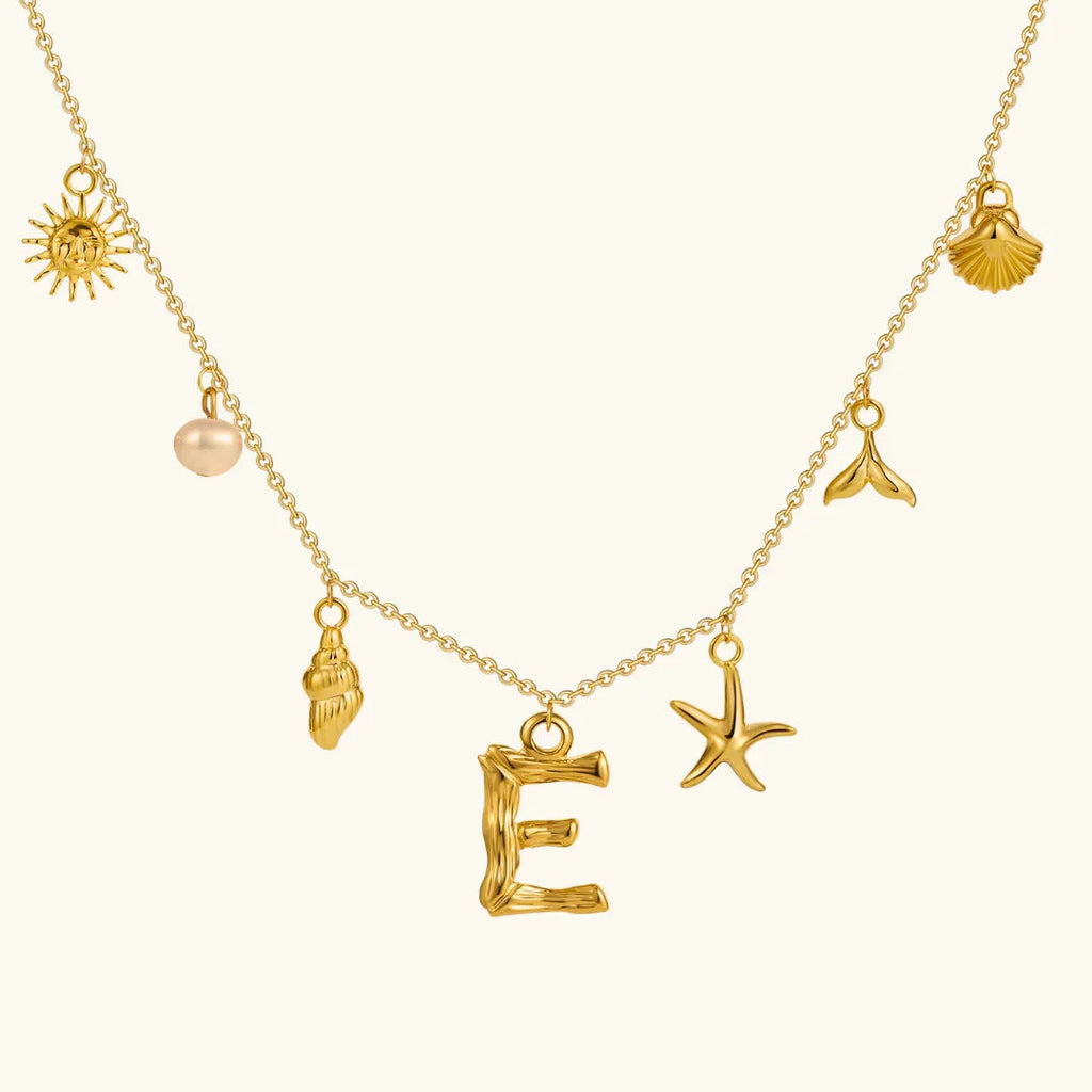 Cove Ocean Initial Necklace