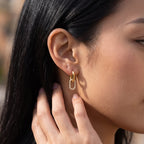 Neomi Double Hoop Diamond Earrings