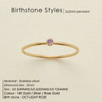 Dahlia Birthstone Ring