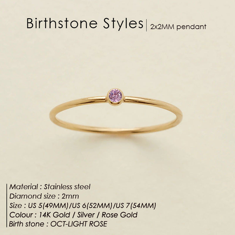 Dahlia Birthstone Ring