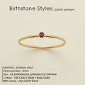 Dahlia Birthstone Ring