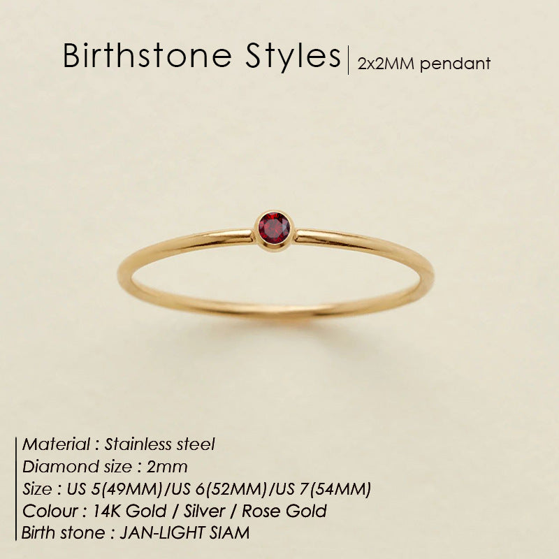 Dahlia Birthstone Ring