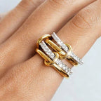 Morwenna Stacked Diamond Ring
