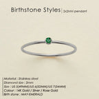 Dahlia Birthstone Ring