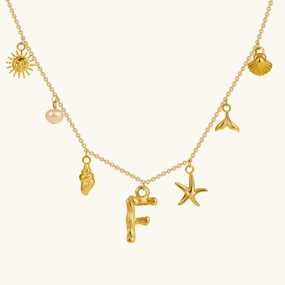 Cove Ocean Initial Necklace