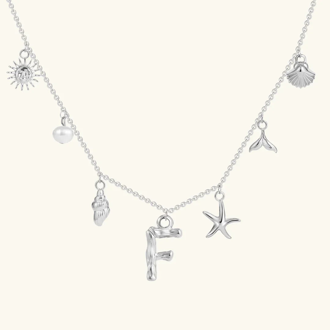 Cove Ocean Initial Necklace