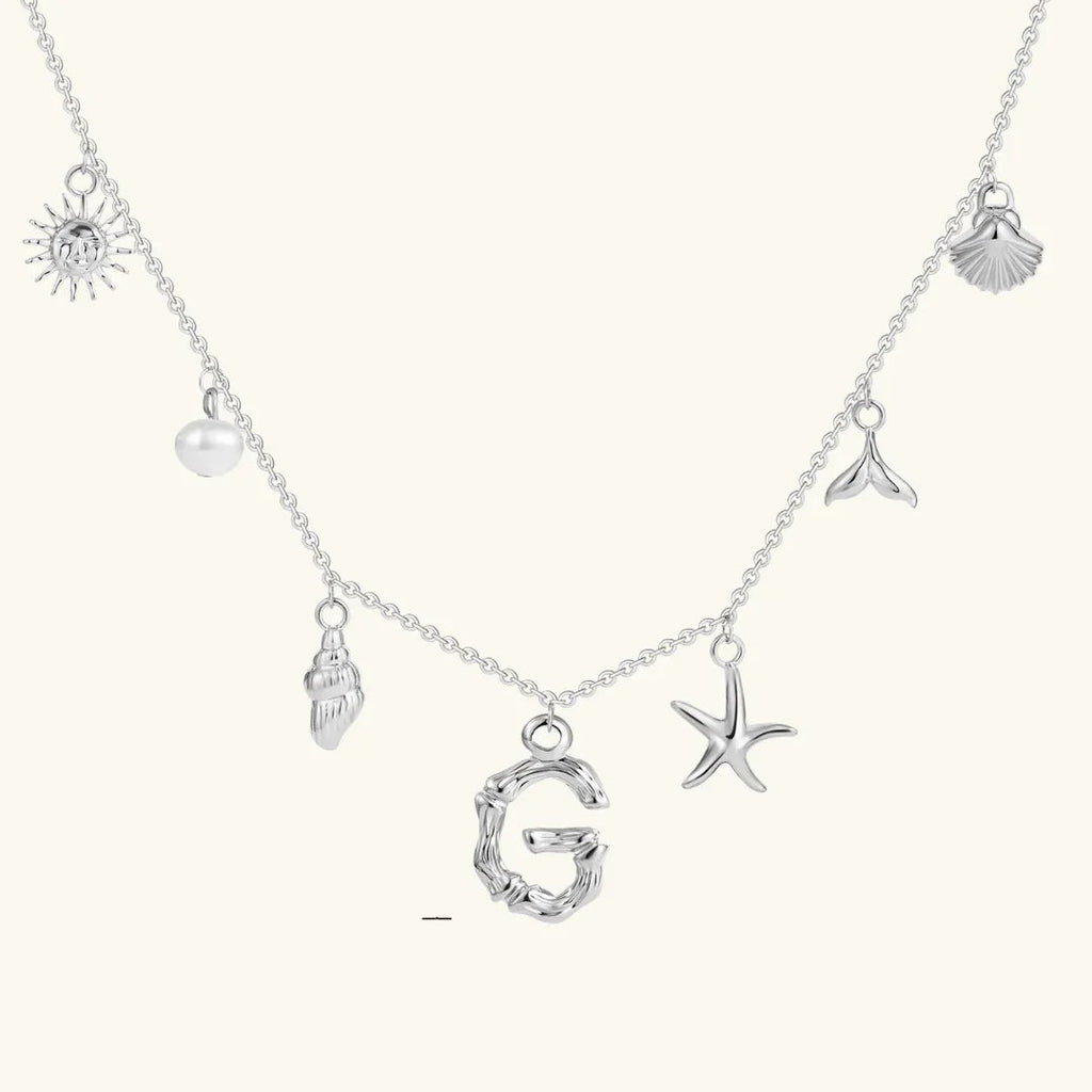 Cove Ocean Initial Necklace