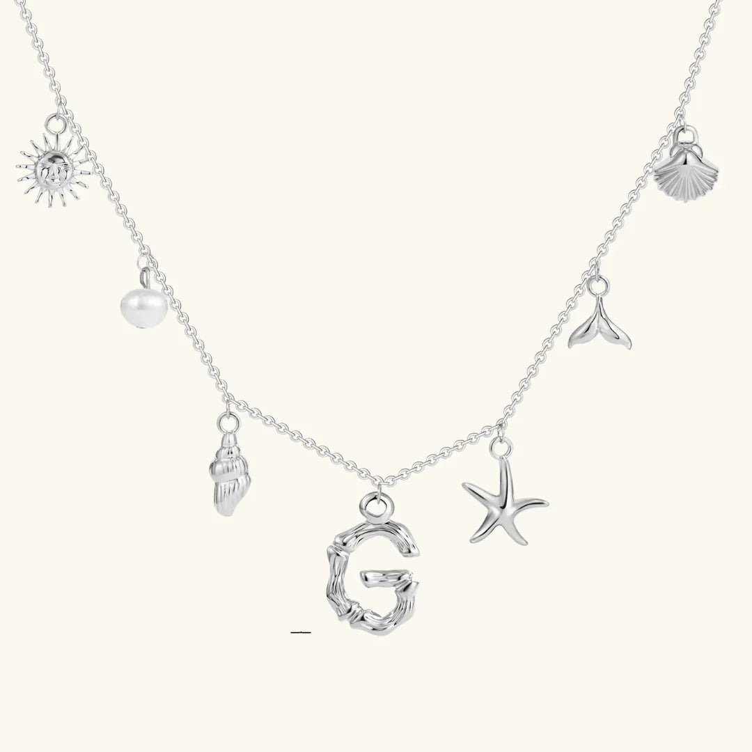 Cove Ocean Initial Necklace