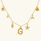 Cove Ocean Initial Necklace