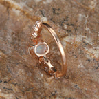 Celeste Opal Moon Ring