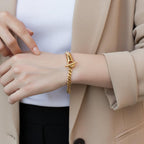 Vespera Chained Gold Bangle