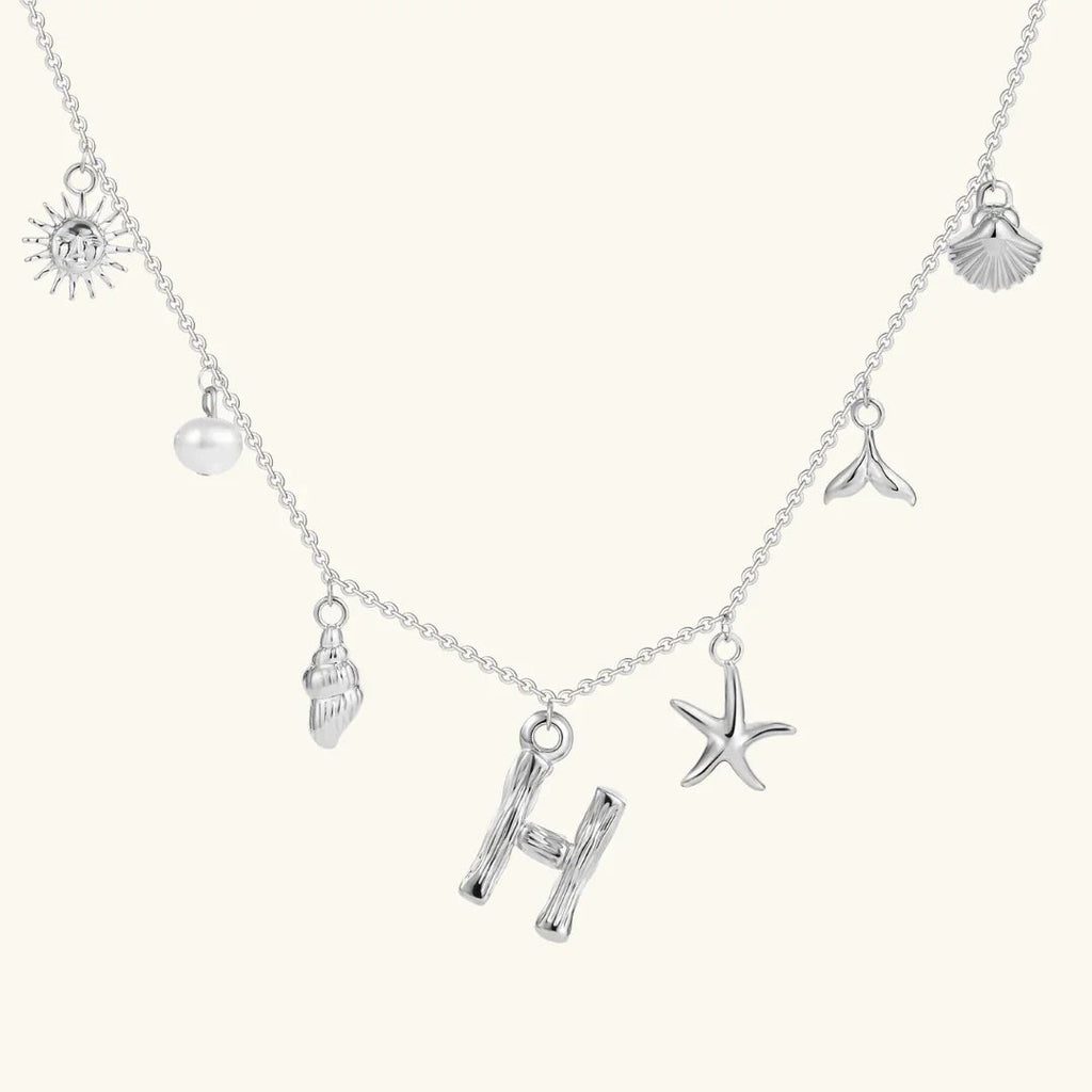 Cove Ocean Initial Necklace